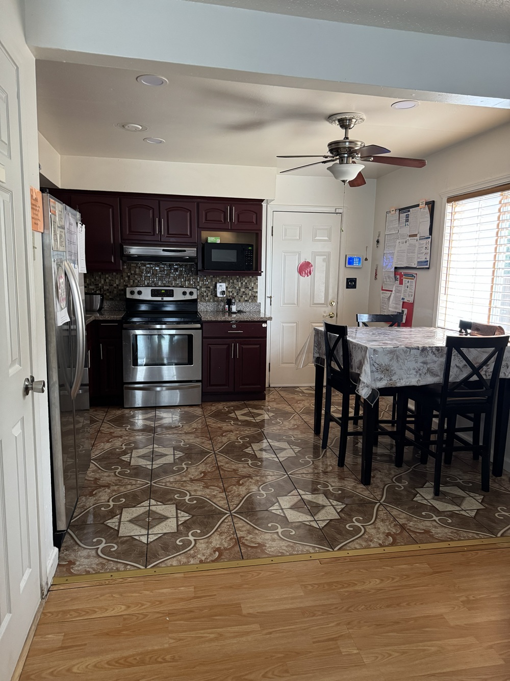 Kitchen and dining at Sharmila Care Services Sacramento